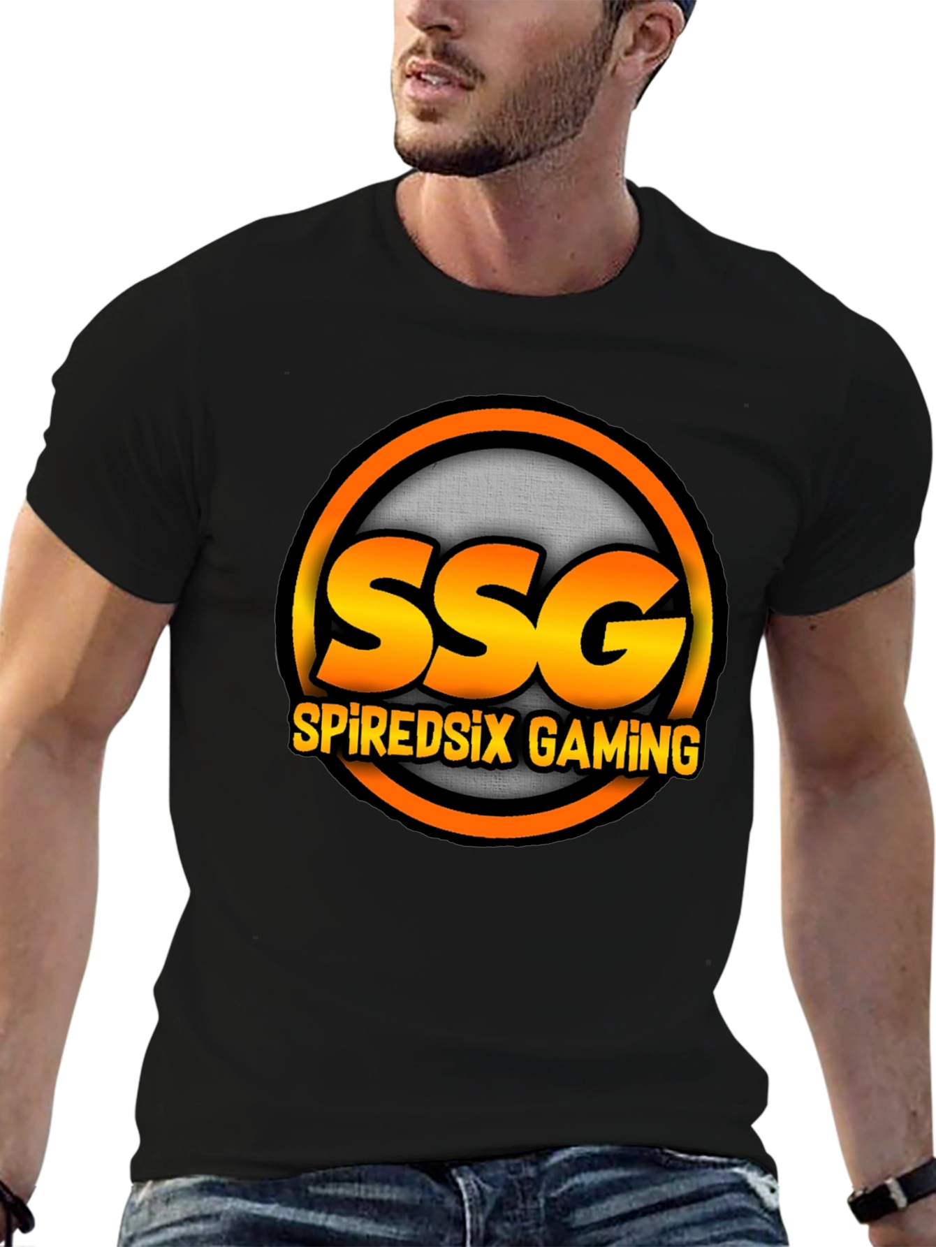 SSG SpiredSix Gaming Black T-Shirt