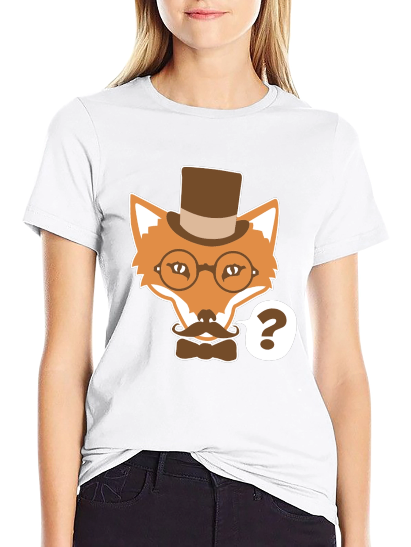 Dapper Fox T-Shirt - Funny Cartoon Animal Tee