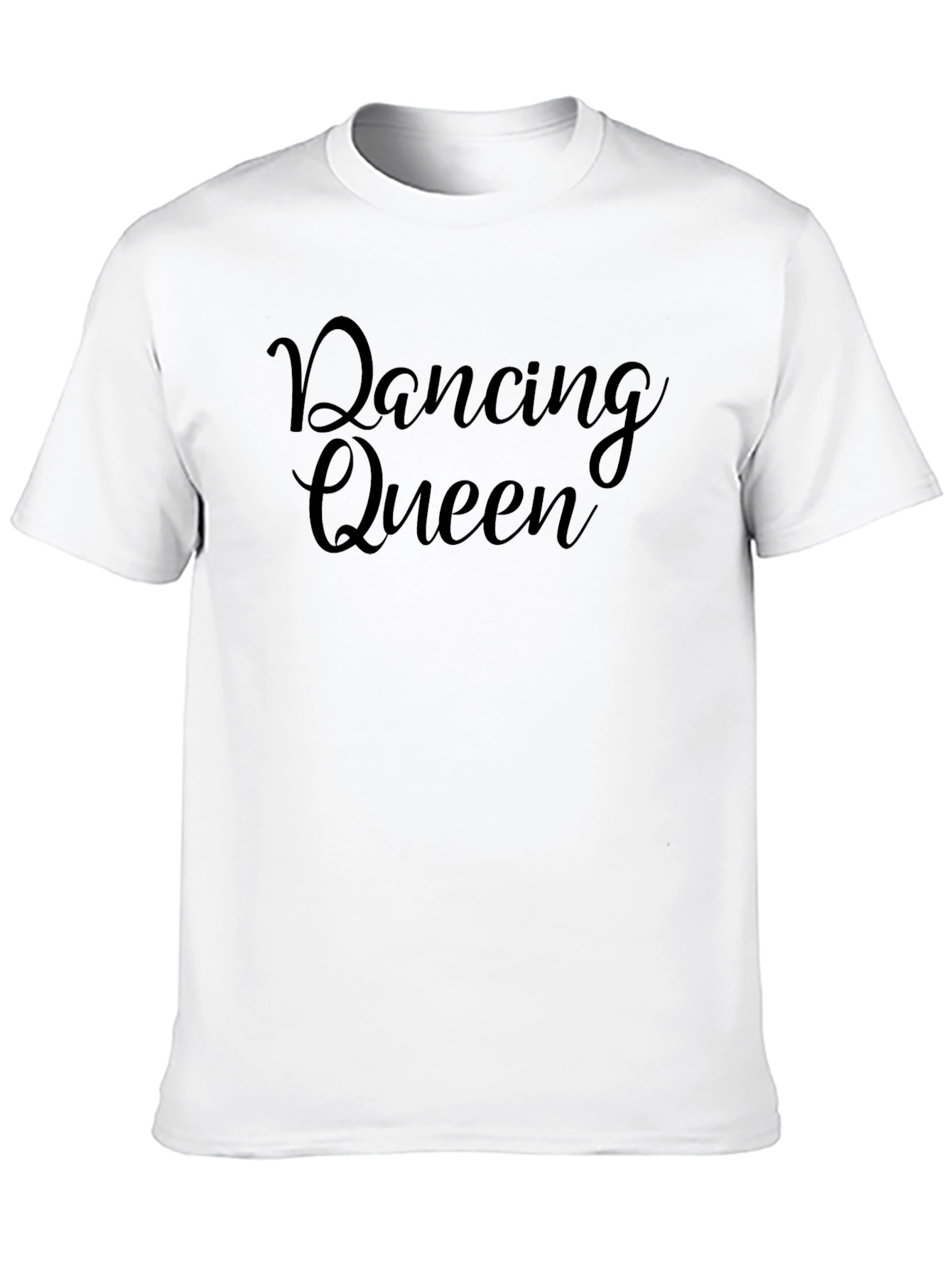 Dancing Queen Graphic Tee - Trendy Crew Neck T-Shirt