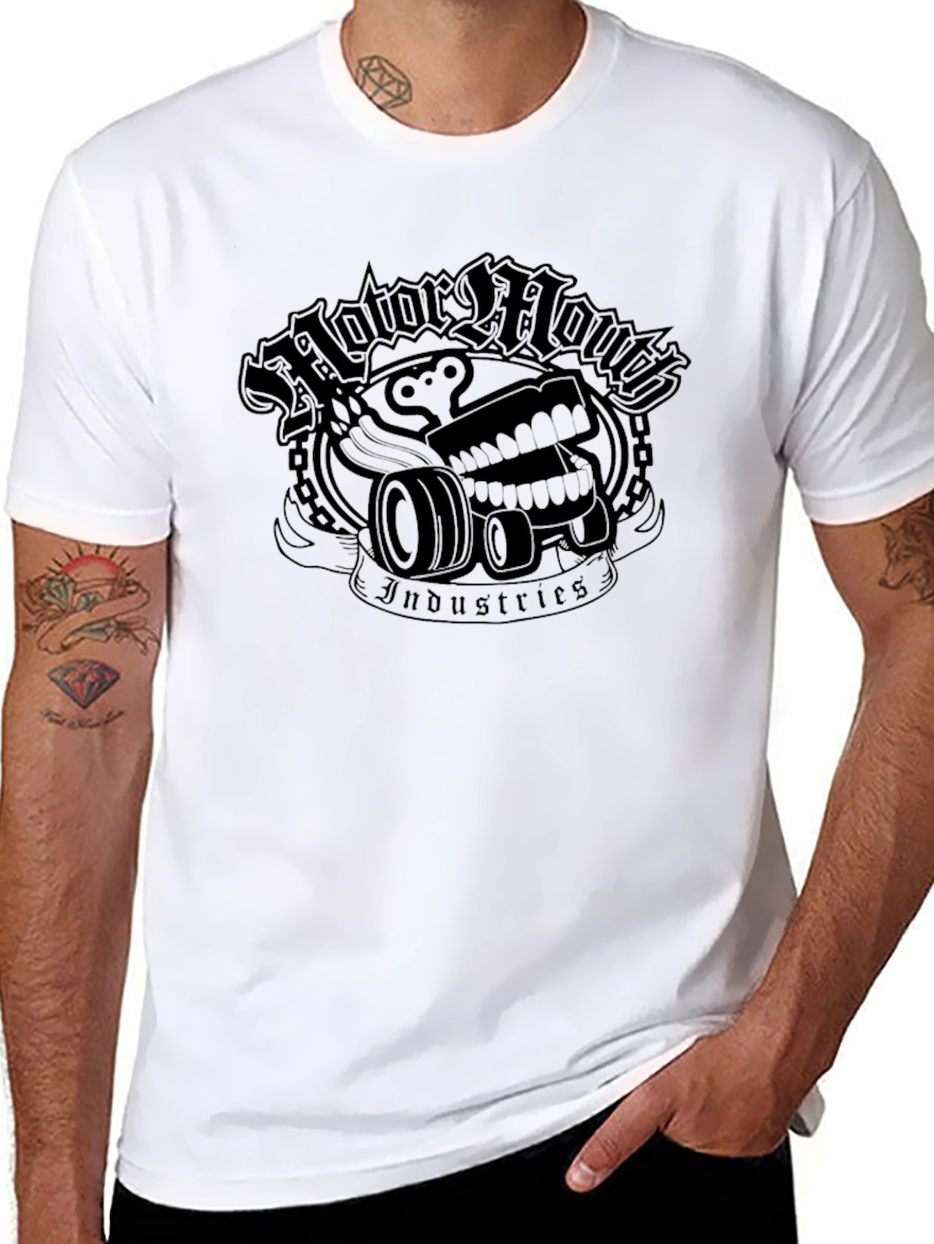 Motor Mouth Industries Black Graphic Tee