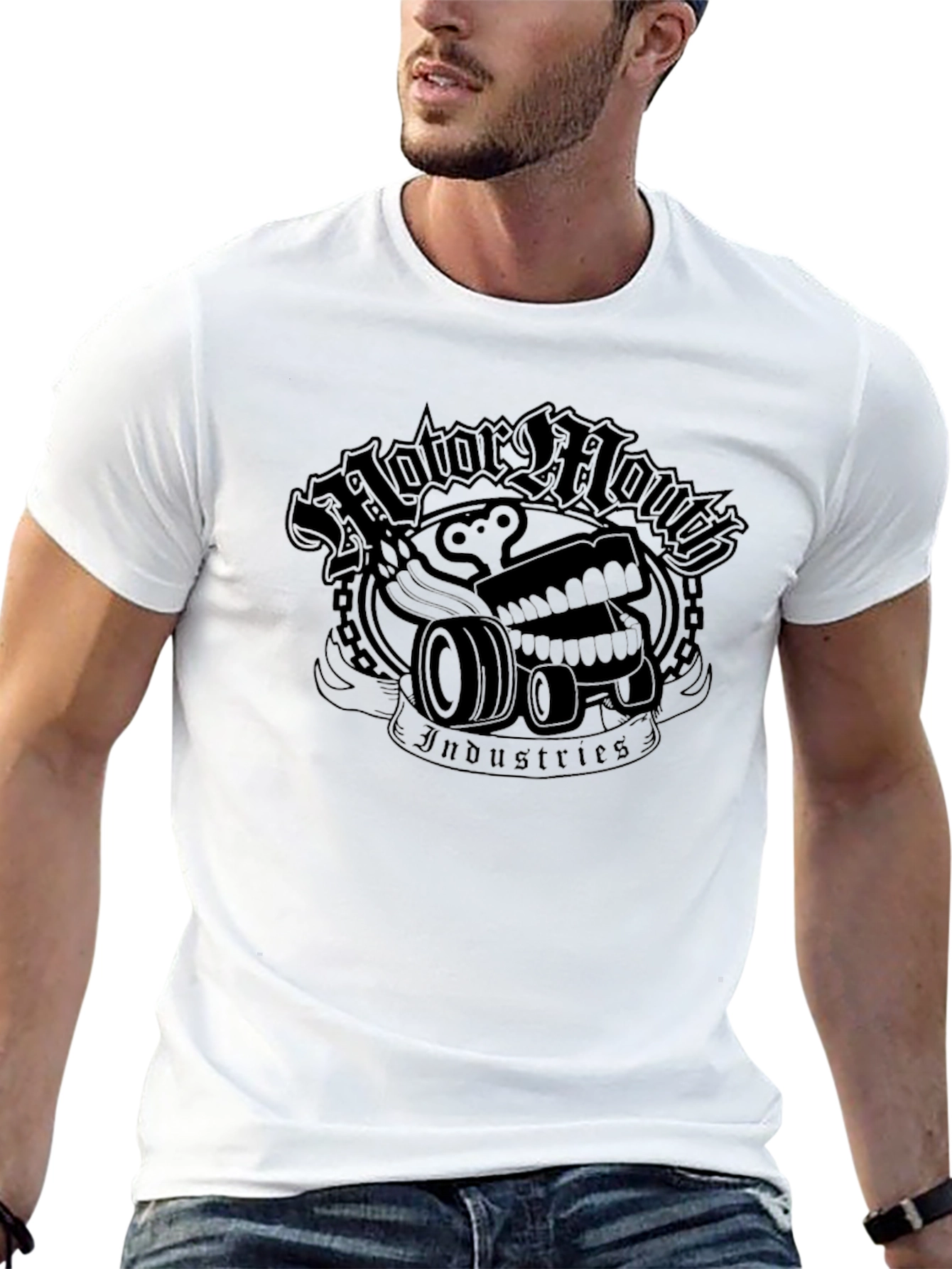 Motor Mouth Industries Black Graphic Tee