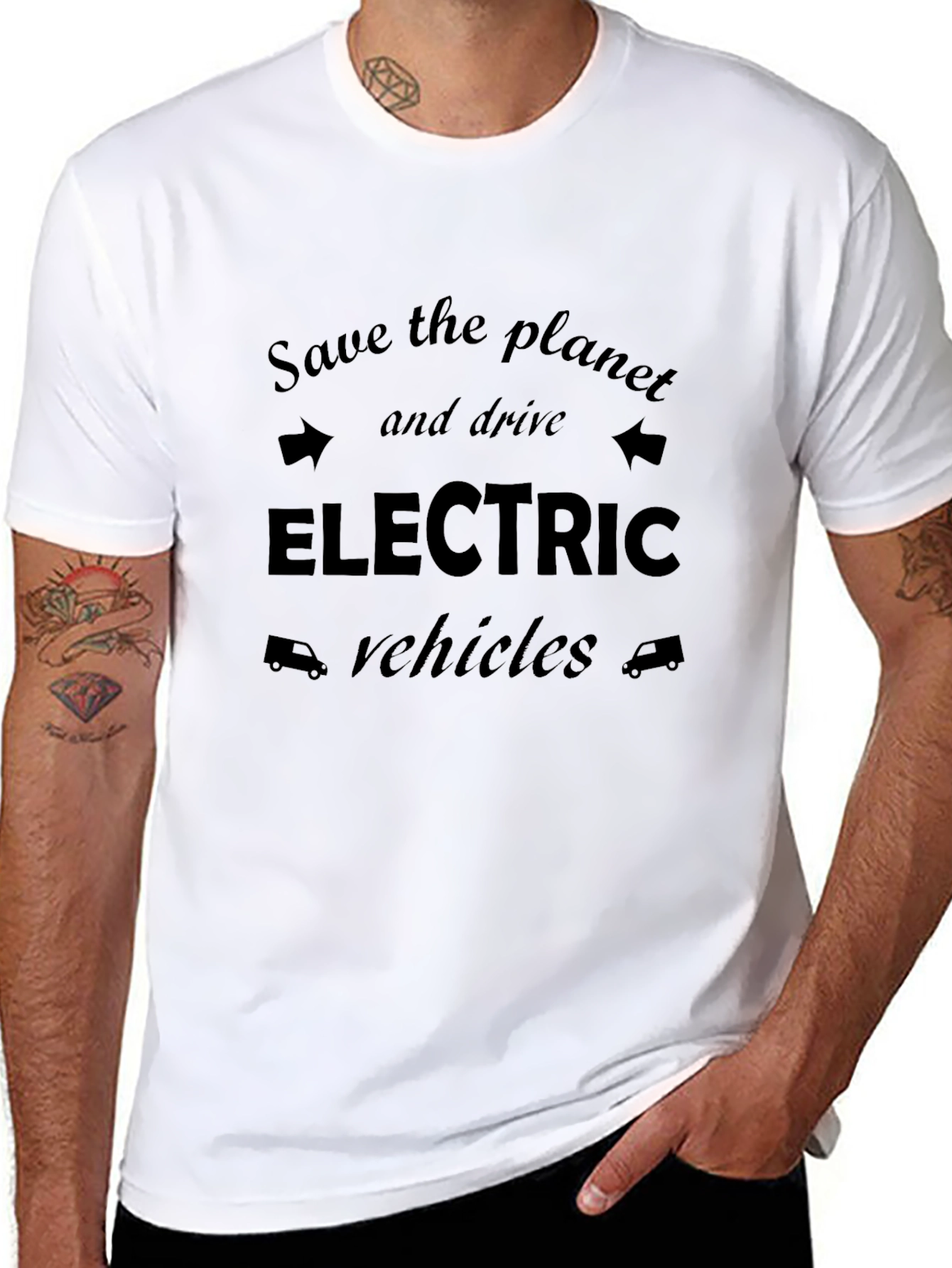 Save the Planet Electric Vehicles T-Shirt