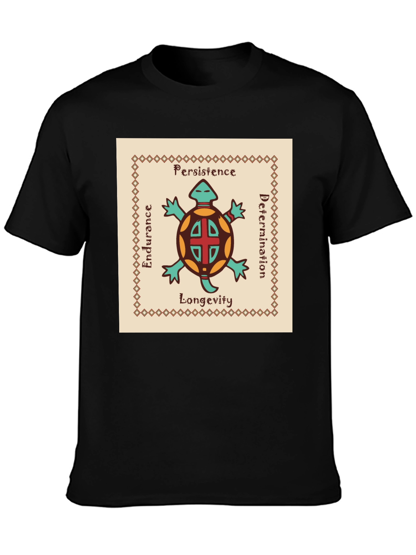 Turtle Totem T-Shirt: Persistence Endurance Longevity