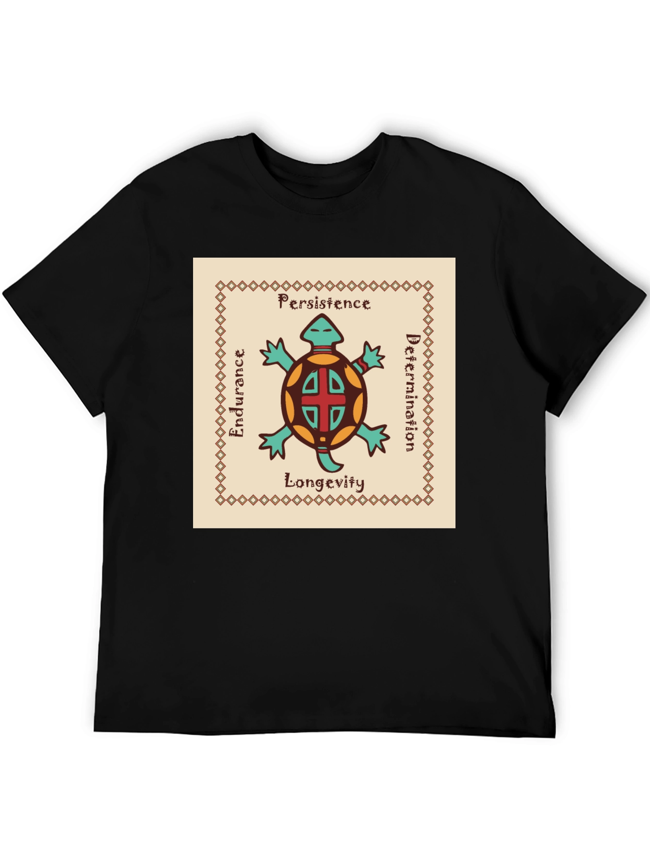 Turtle Totem T-Shirt: Persistence Endurance Longevity