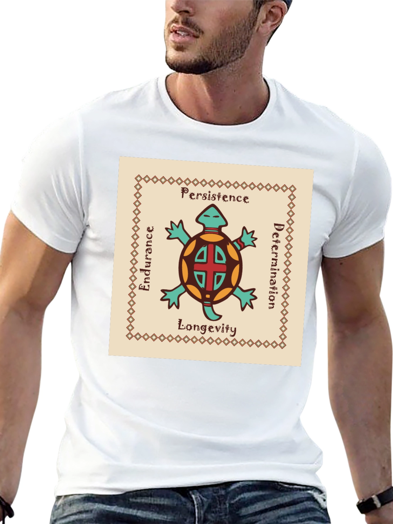 Turtle Totem T-Shirt: Persistence Endurance Longevity