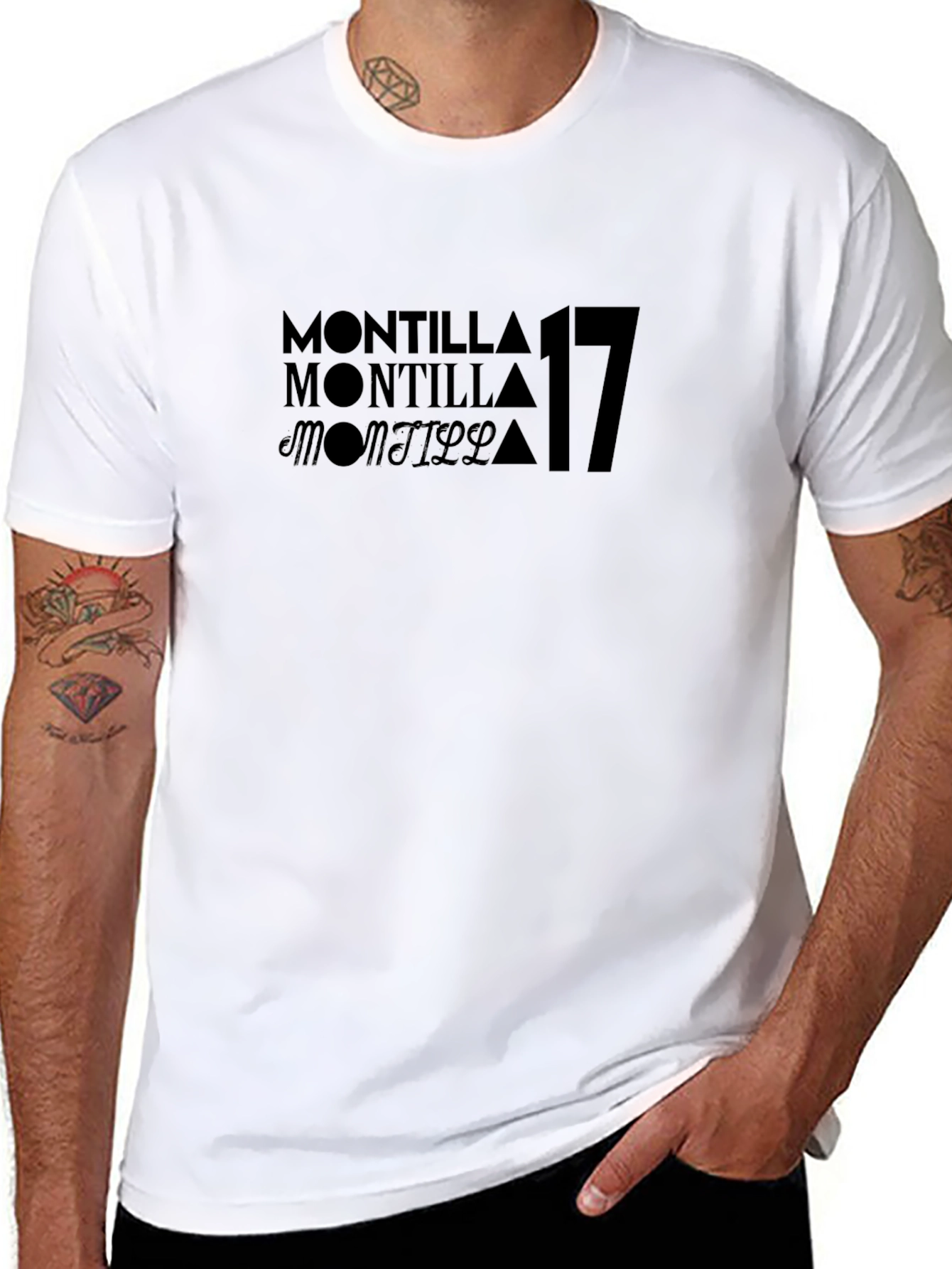 Montilla 17 Black Graphic Tee - Stylish Casual Wear