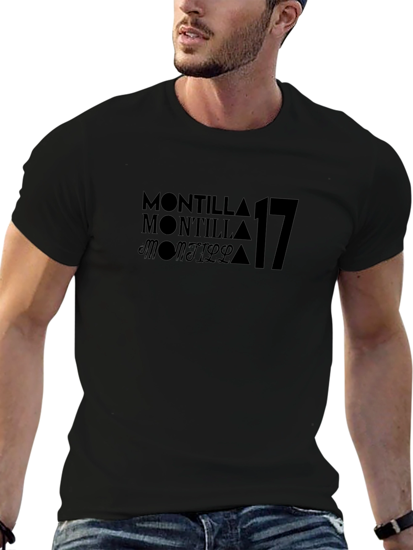 Montilla 17 Black Graphic Tee - Stylish Casual Wear