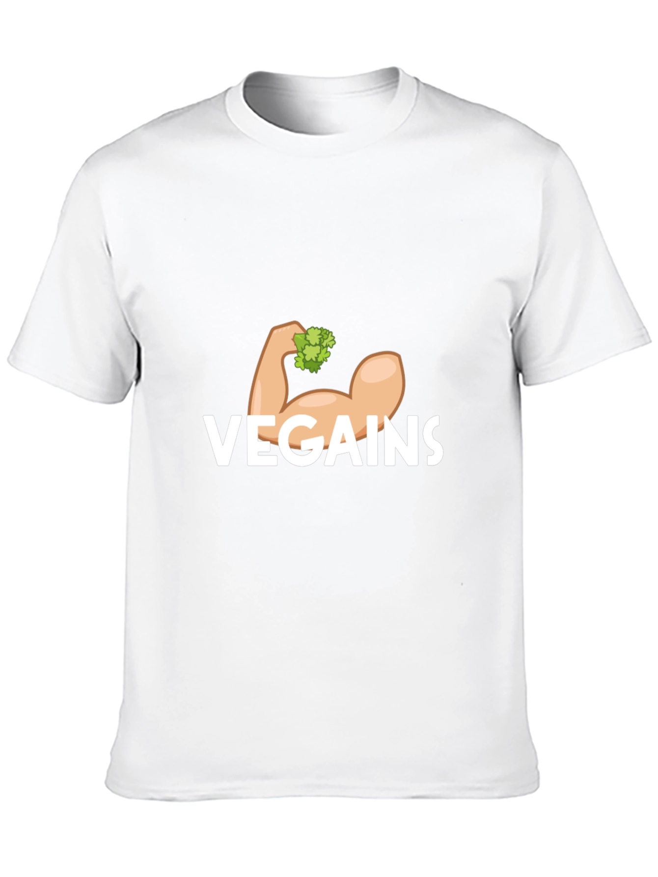Vegains T-Shirt - Vegan Gains Muscle Tee