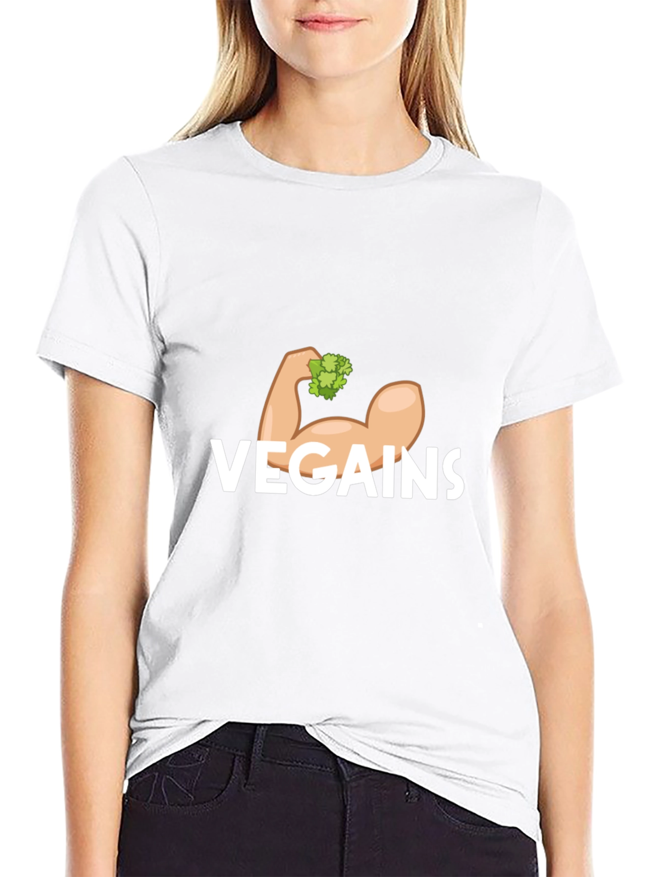 Vegains T-Shirt - Vegan Gains Muscle Tee