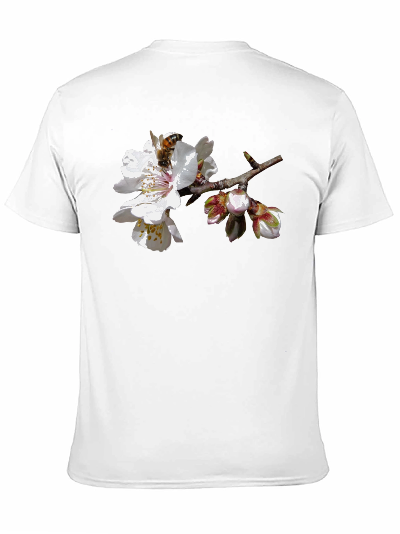 Bee on Blossom Graphic T-Shirt - Black