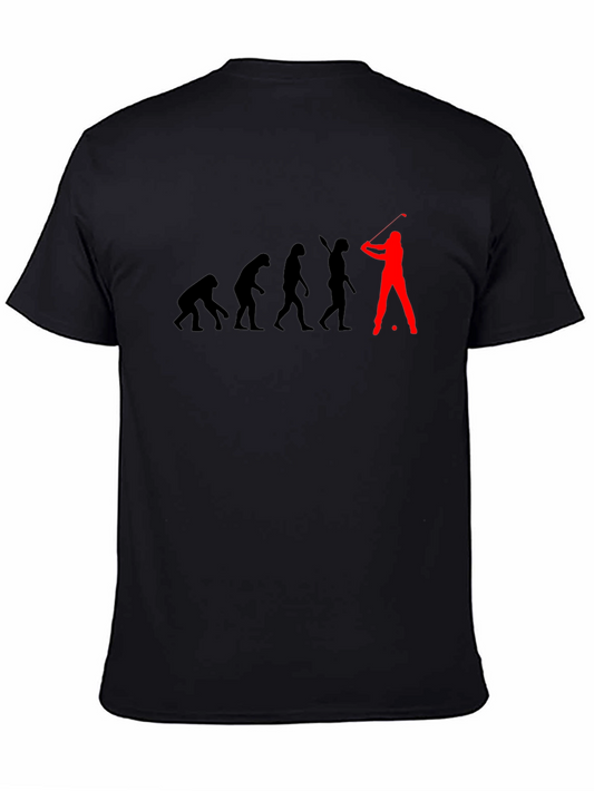 Evolution of Golf Mens Black T-Shirt