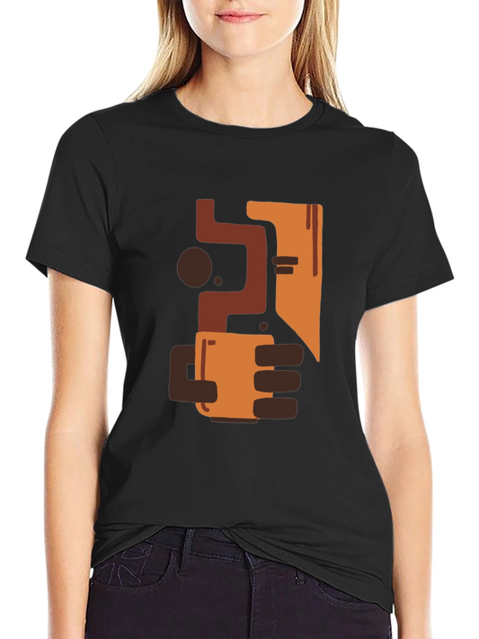 Abstract Art Coffee T-Shirt - Modern Graphic Tee