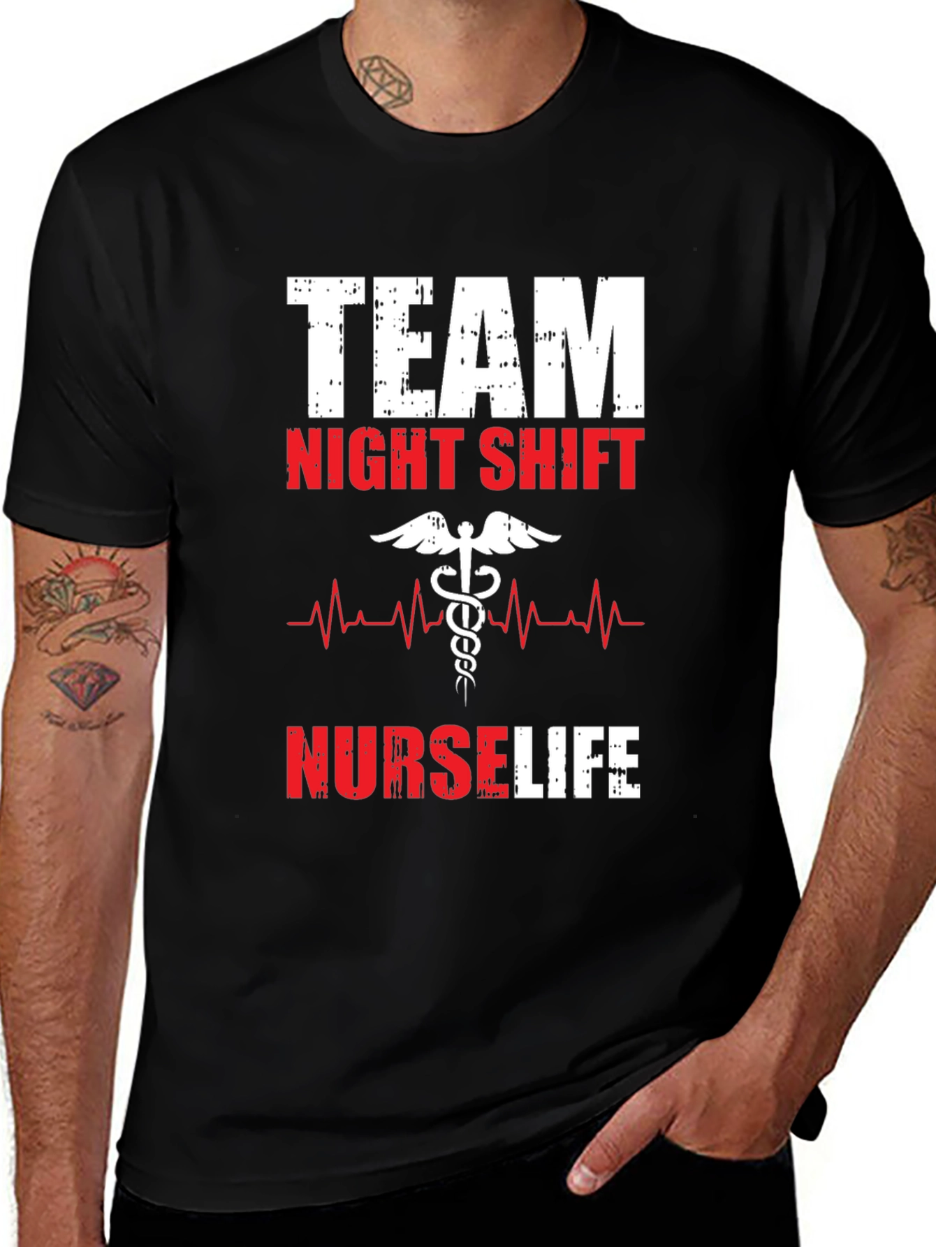 Team Night Shift Nurse Life T-Shirt