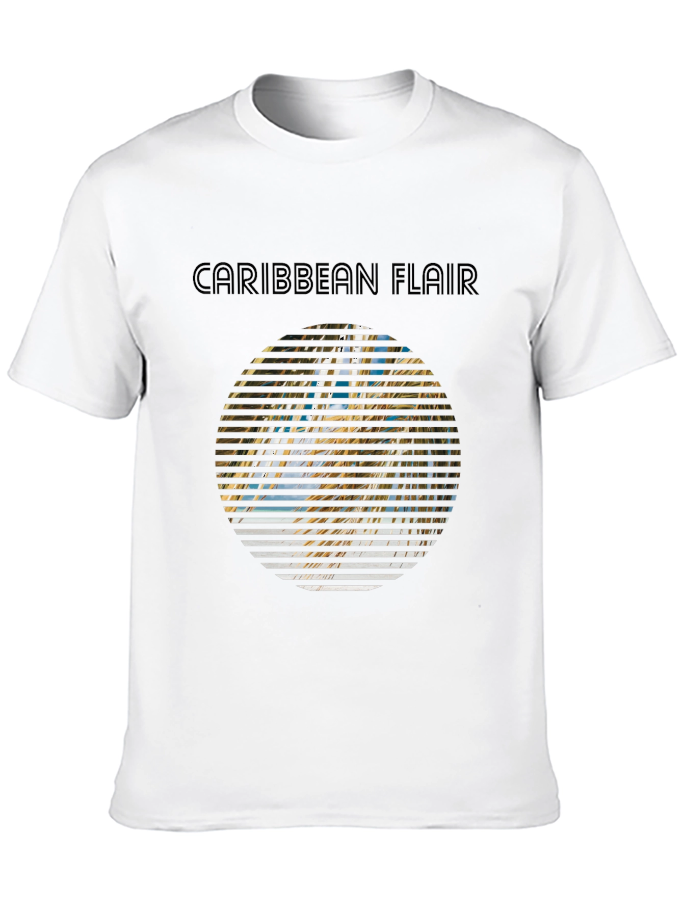 Caribbean Flair Graphic Tee - Island Vibes