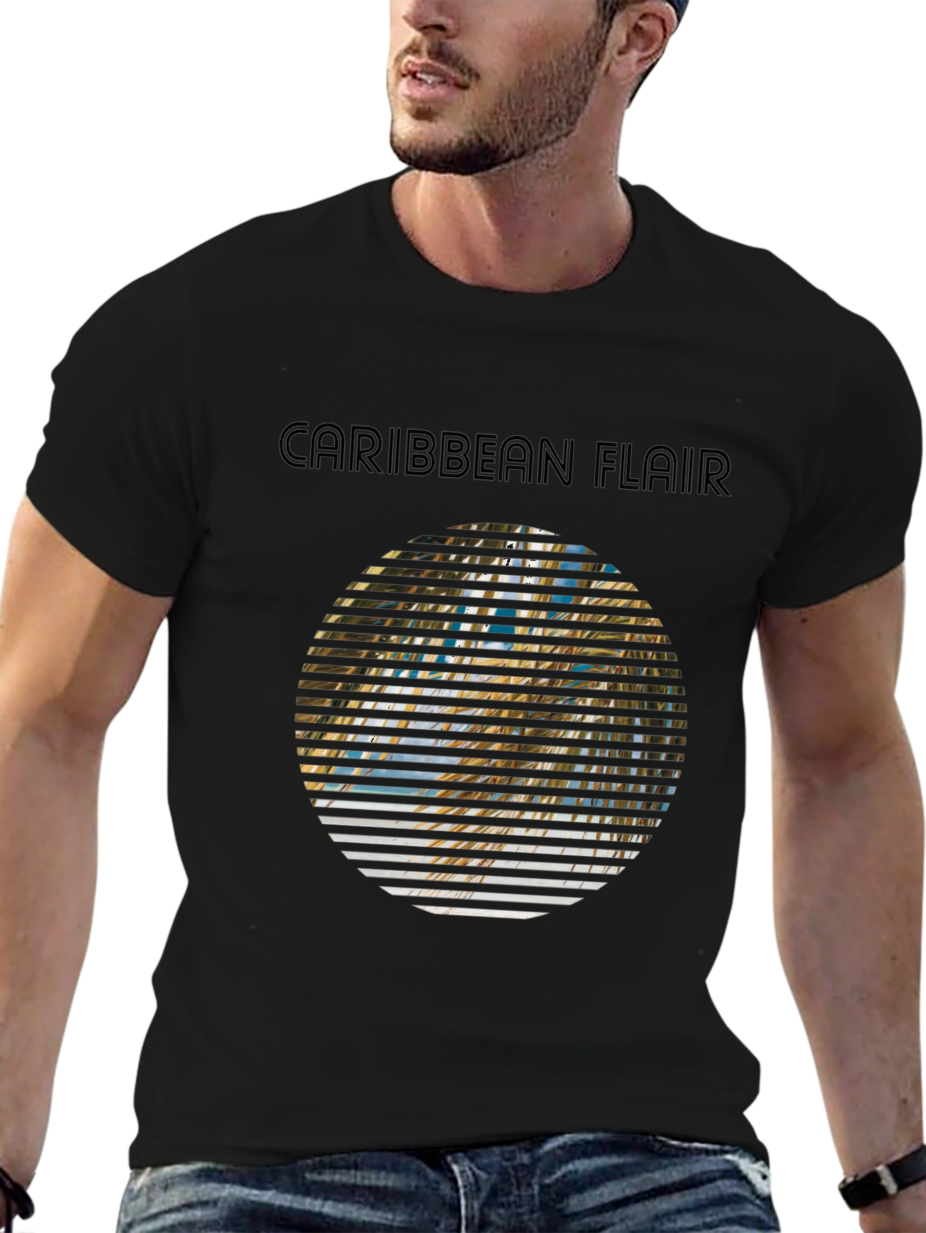 Caribbean Flair Graphic Tee - Island Vibes