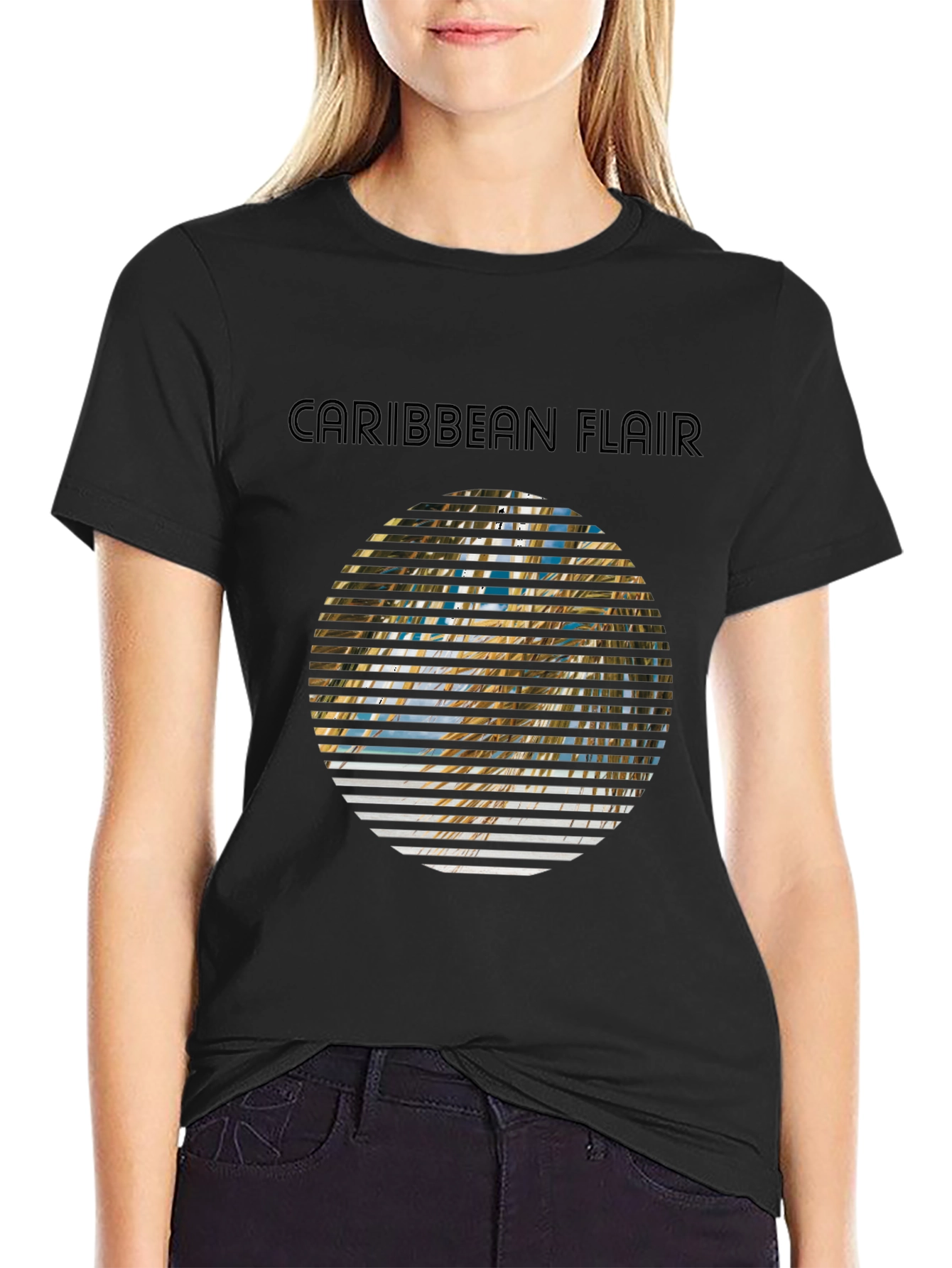 Caribbean Flair Graphic Tee - Island Vibes