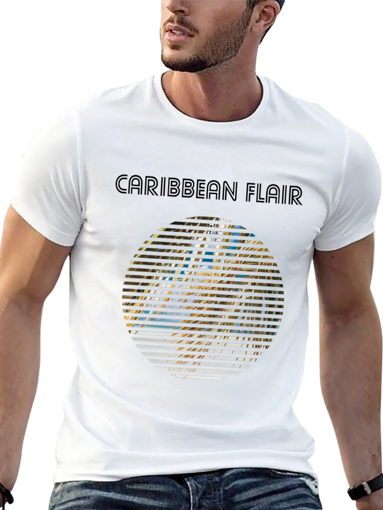 Caribbean Flair Graphic Tee - Island Vibes
