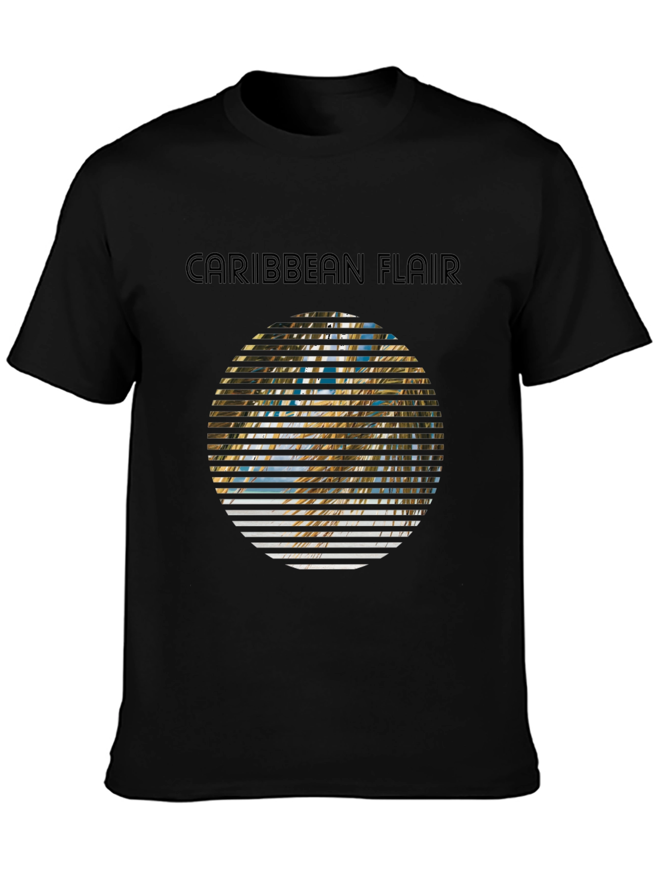 Caribbean Flair Graphic Tee - Island Vibes