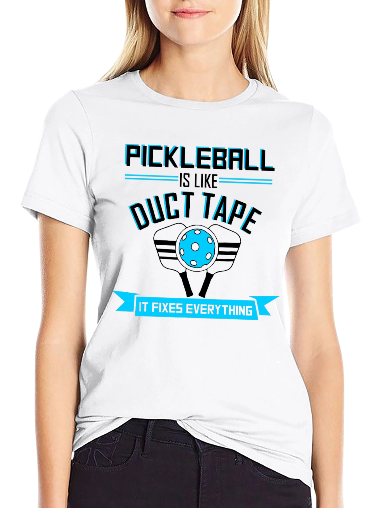 Pickleball Fixes Everything Graphic Tee