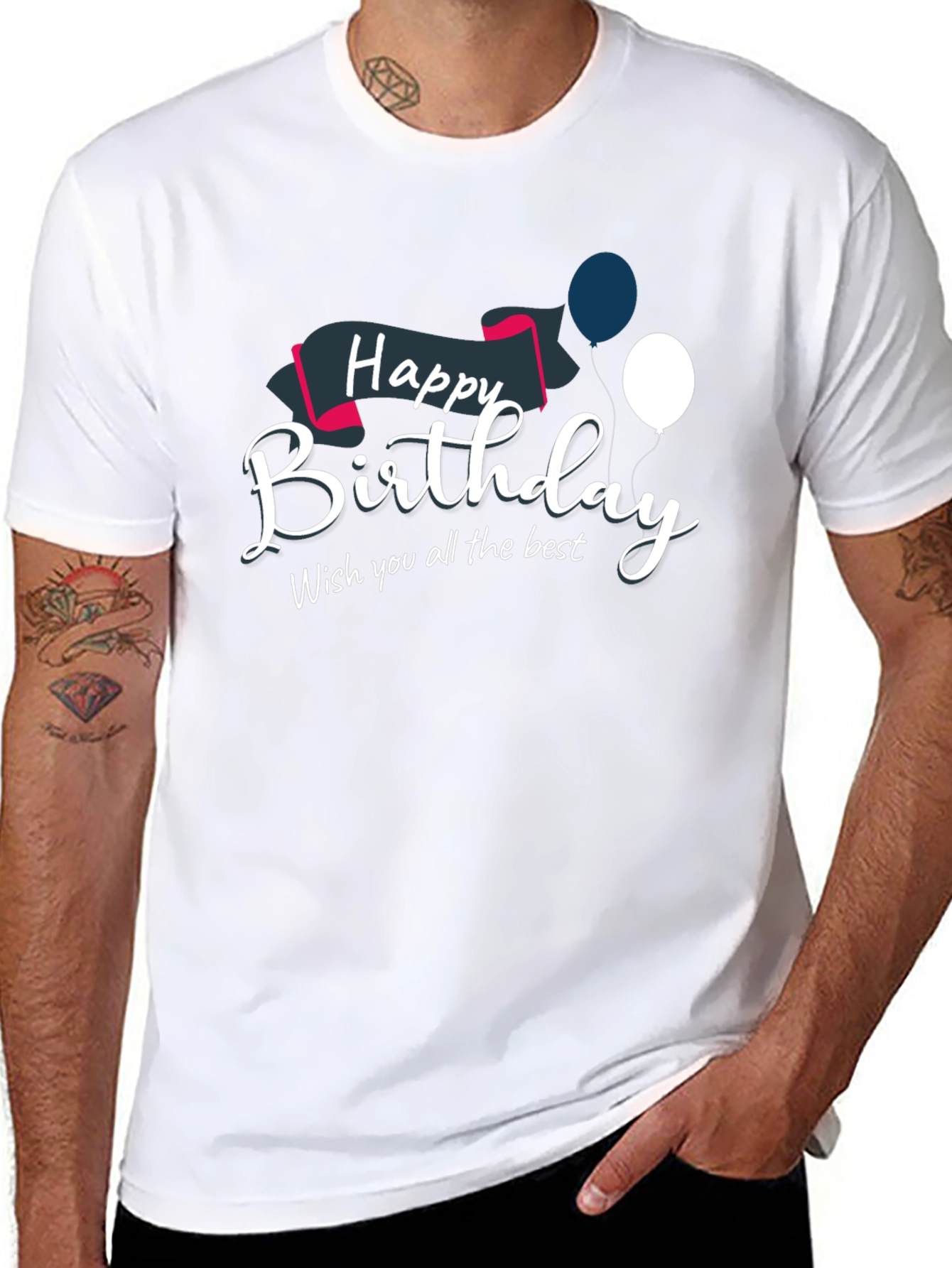 Happy Birthday Graphic Tee - Stylish Celebration Shirt