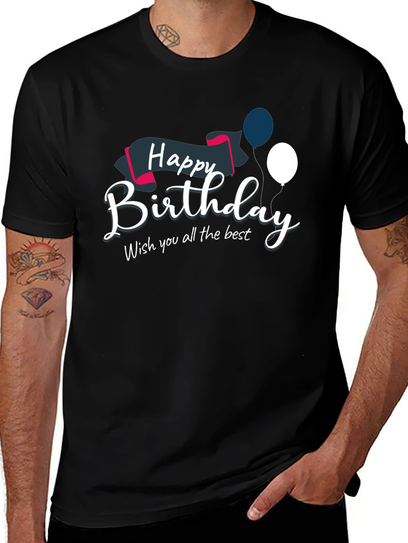 Happy Birthday Graphic Tee - Stylish Celebration Shirt