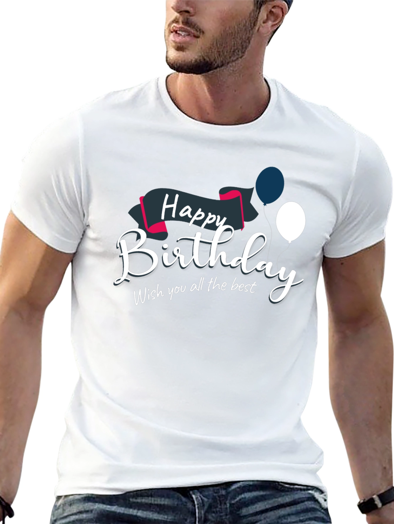 Happy Birthday Graphic Tee - Stylish Celebration Shirt