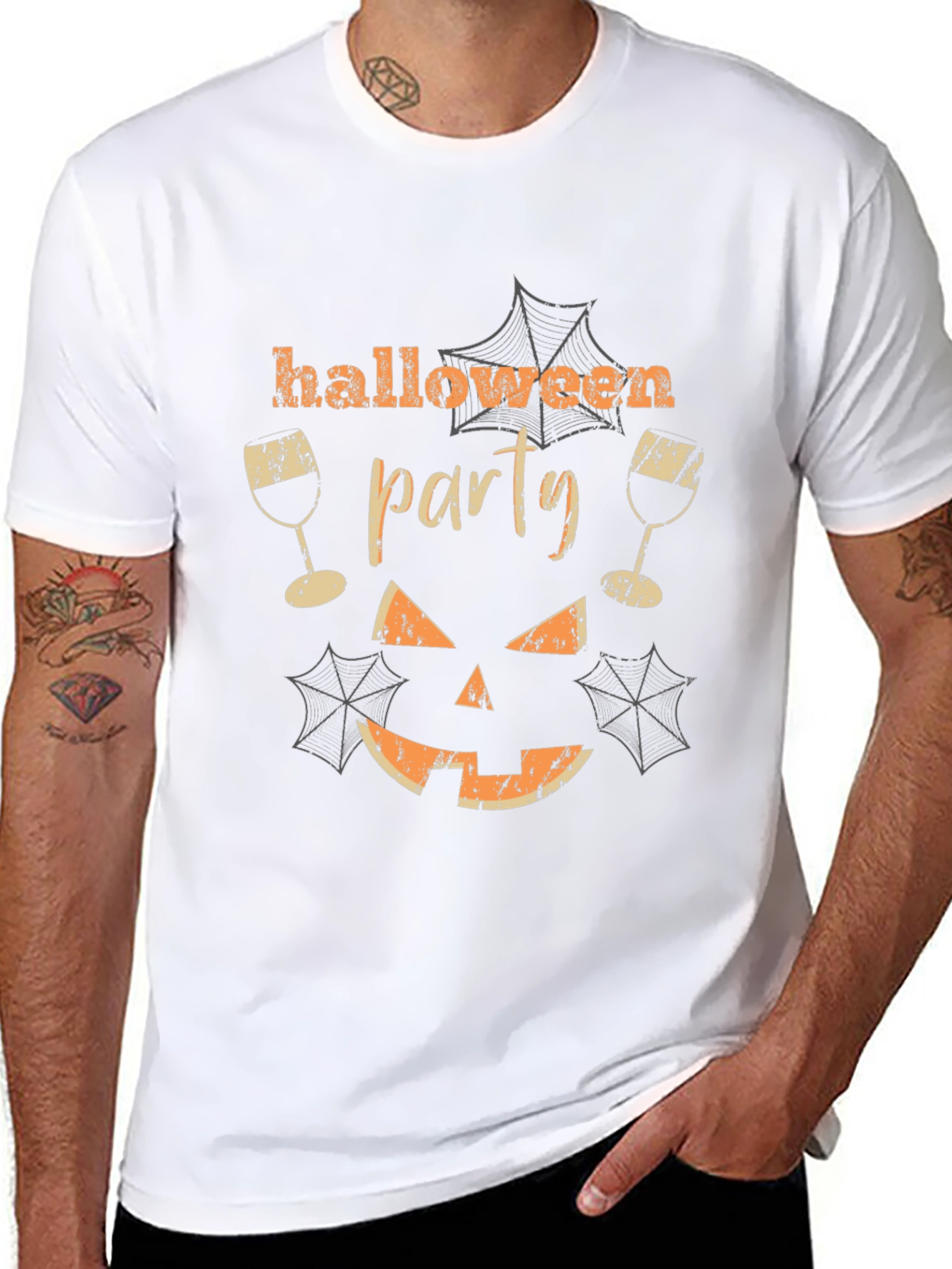 Halloween Party Graphic Tee - Spooky Season Shirt