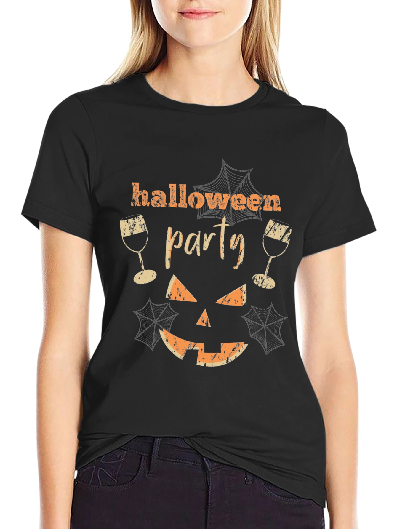Halloween Party Graphic Tee - Spooky Season Shirt