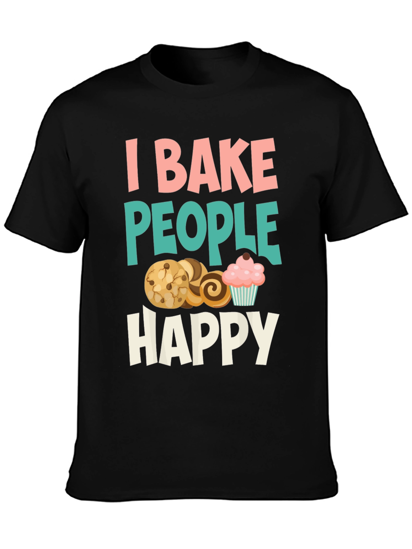 I Bake People Happy Graphic Tee