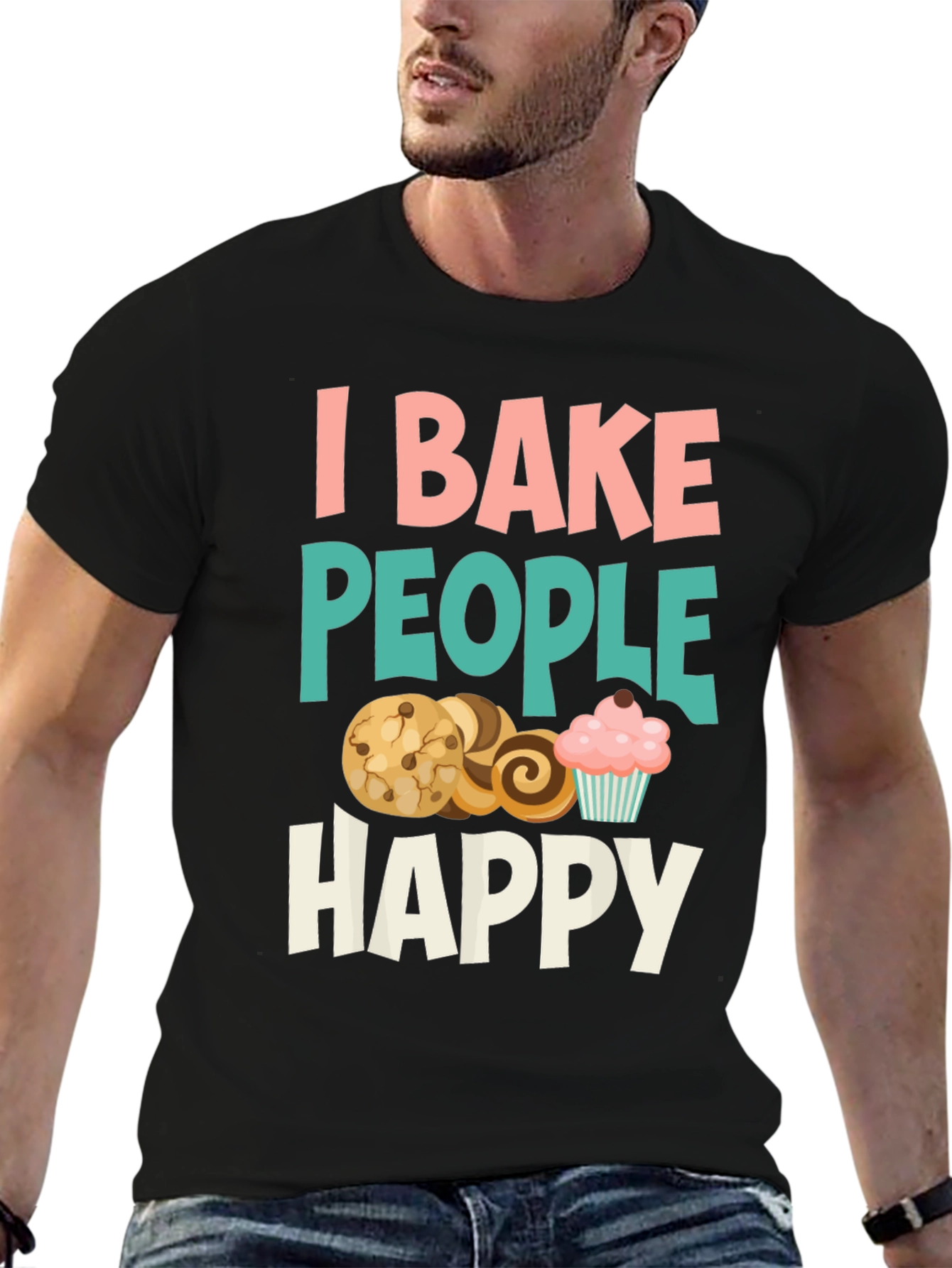 I Bake People Happy Graphic Tee