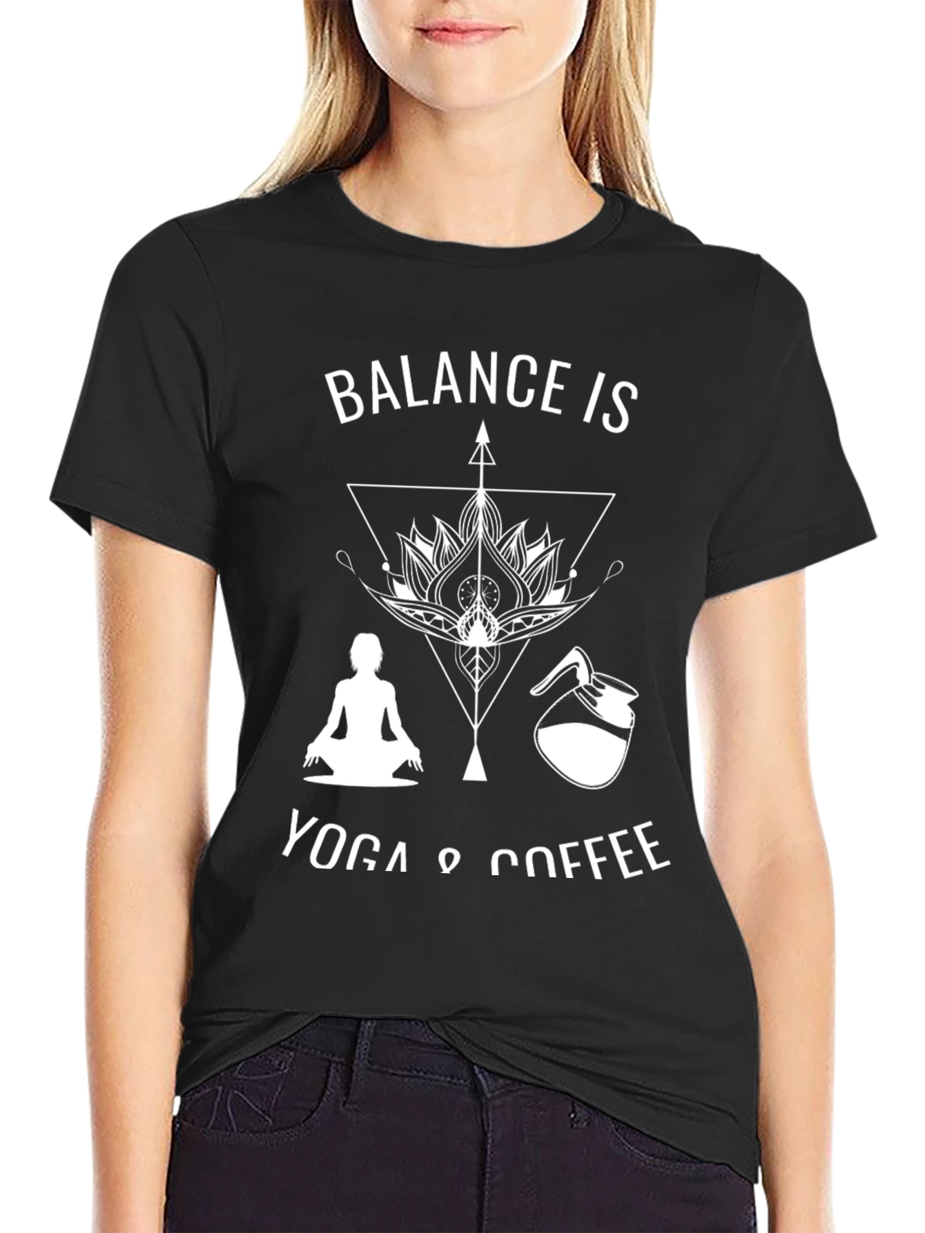 Balance is Yoga & Coffee Graphic Tee