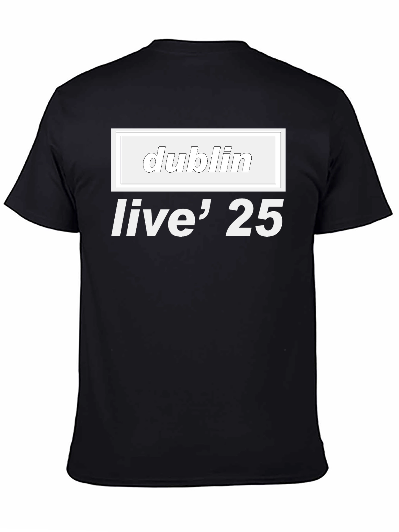 Dublin Live 25 Black T-Shirt