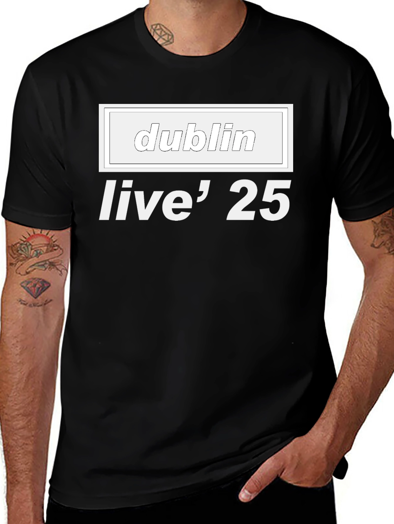 Dublin Live 25 Black T-Shirt