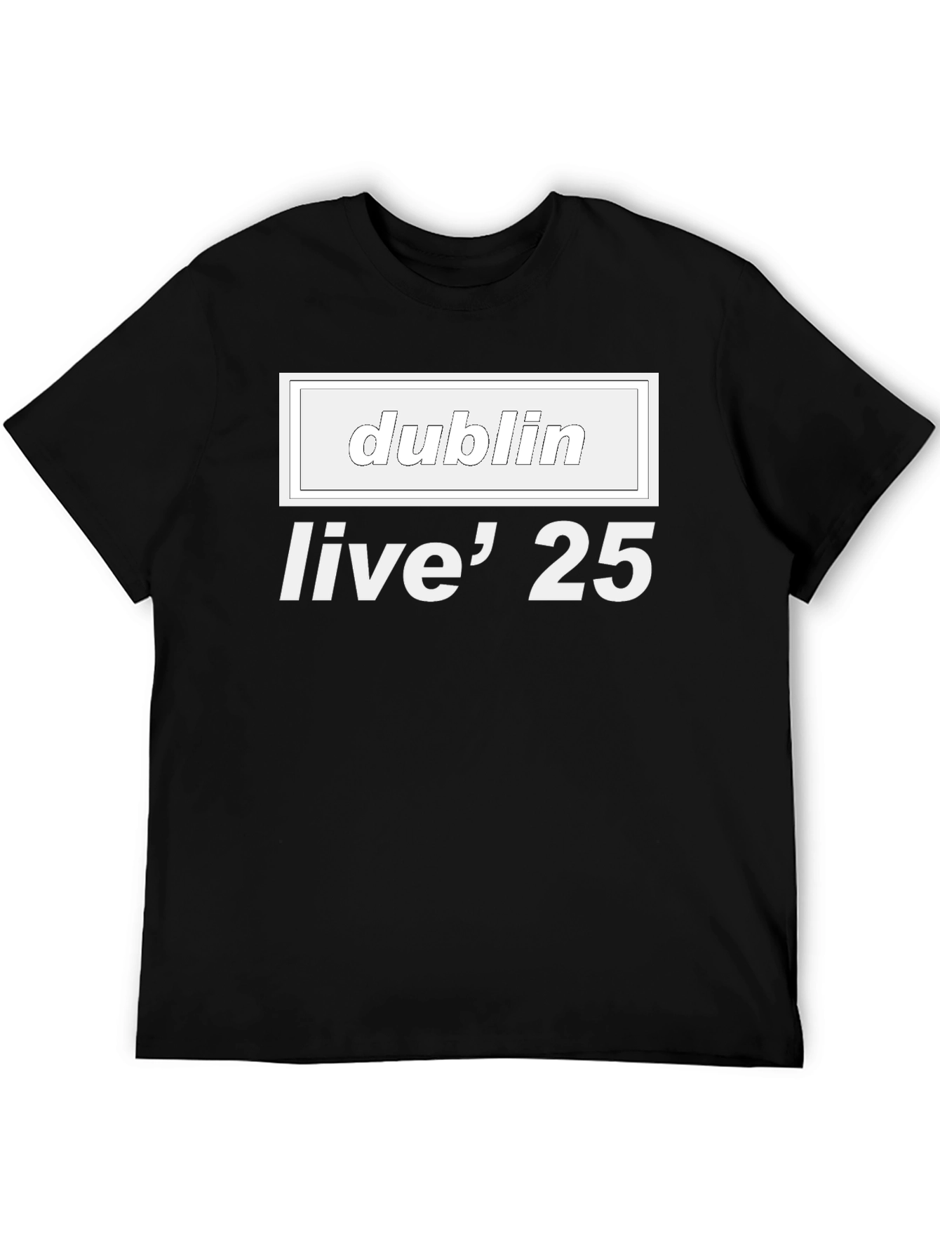 Dublin Live 25 Black T-Shirt