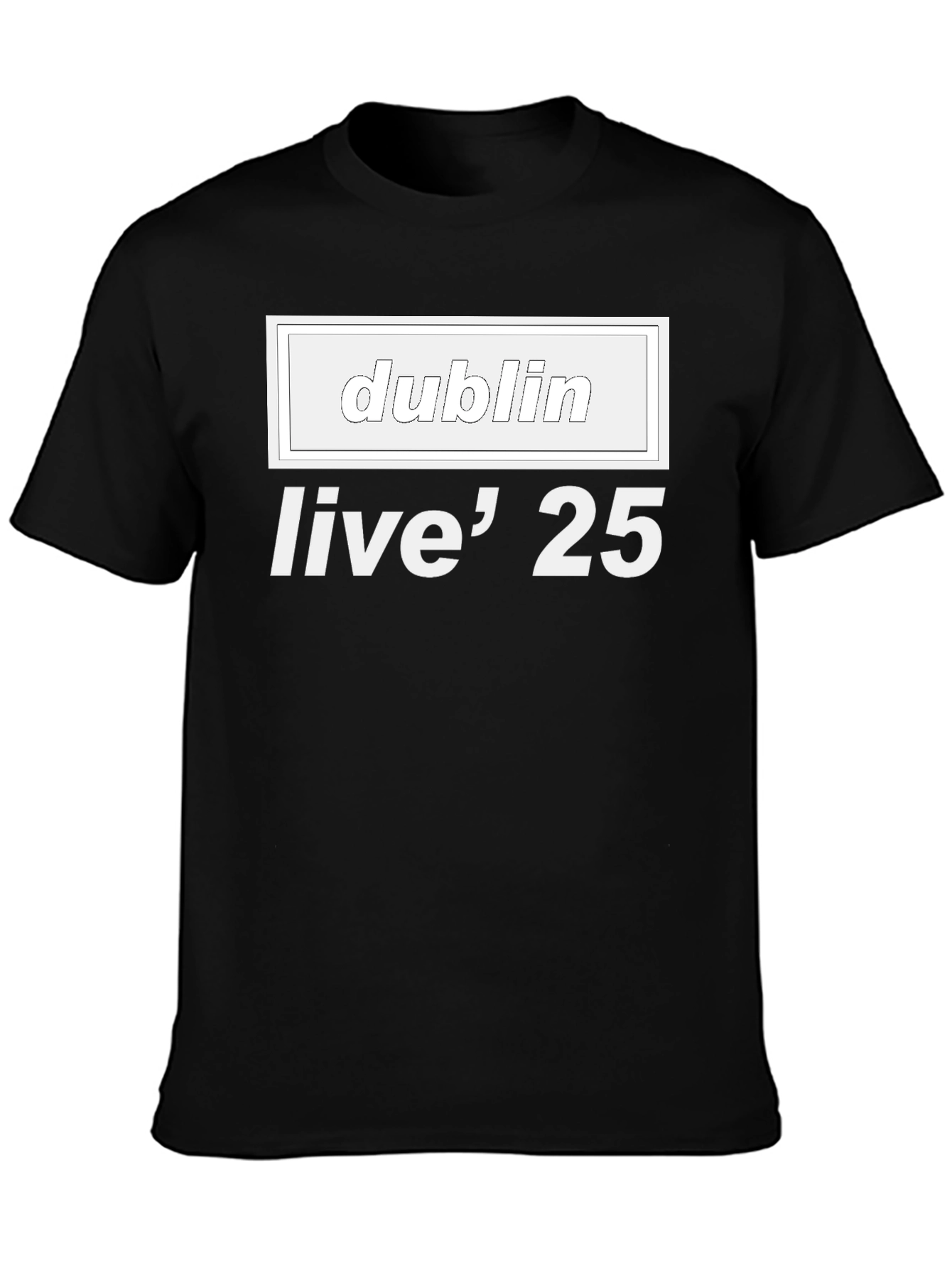 Dublin Live 25 Black T-Shirt