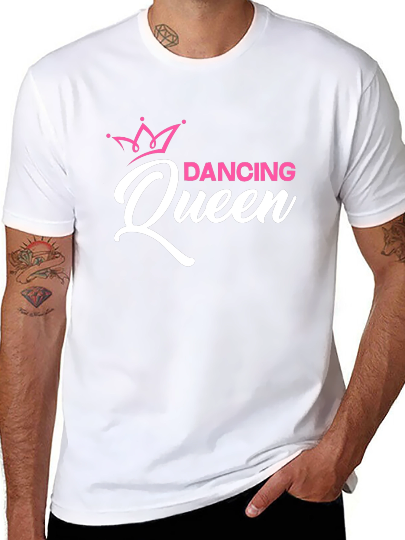 Dancing Queen Graphic Tee - Black Cotton T-Shirt