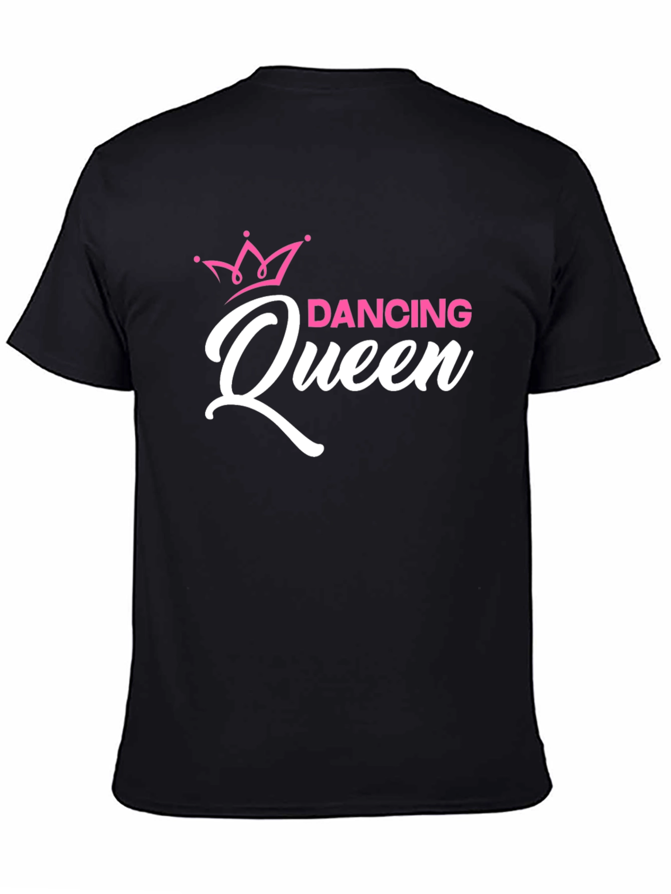 Dancing Queen Graphic Tee - Black Cotton T-Shirt