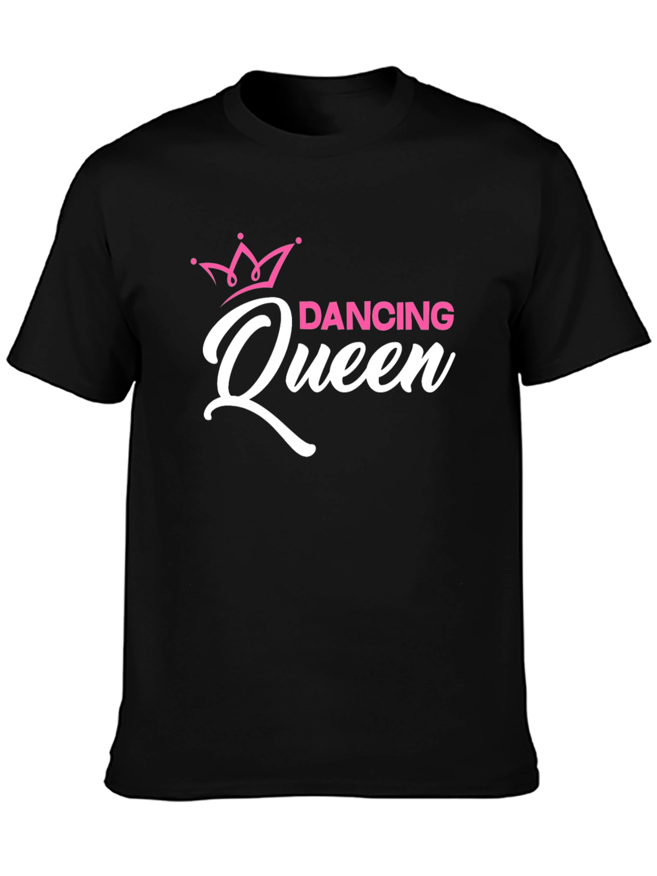 Dancing Queen Graphic Tee - Black Cotton T-Shirt