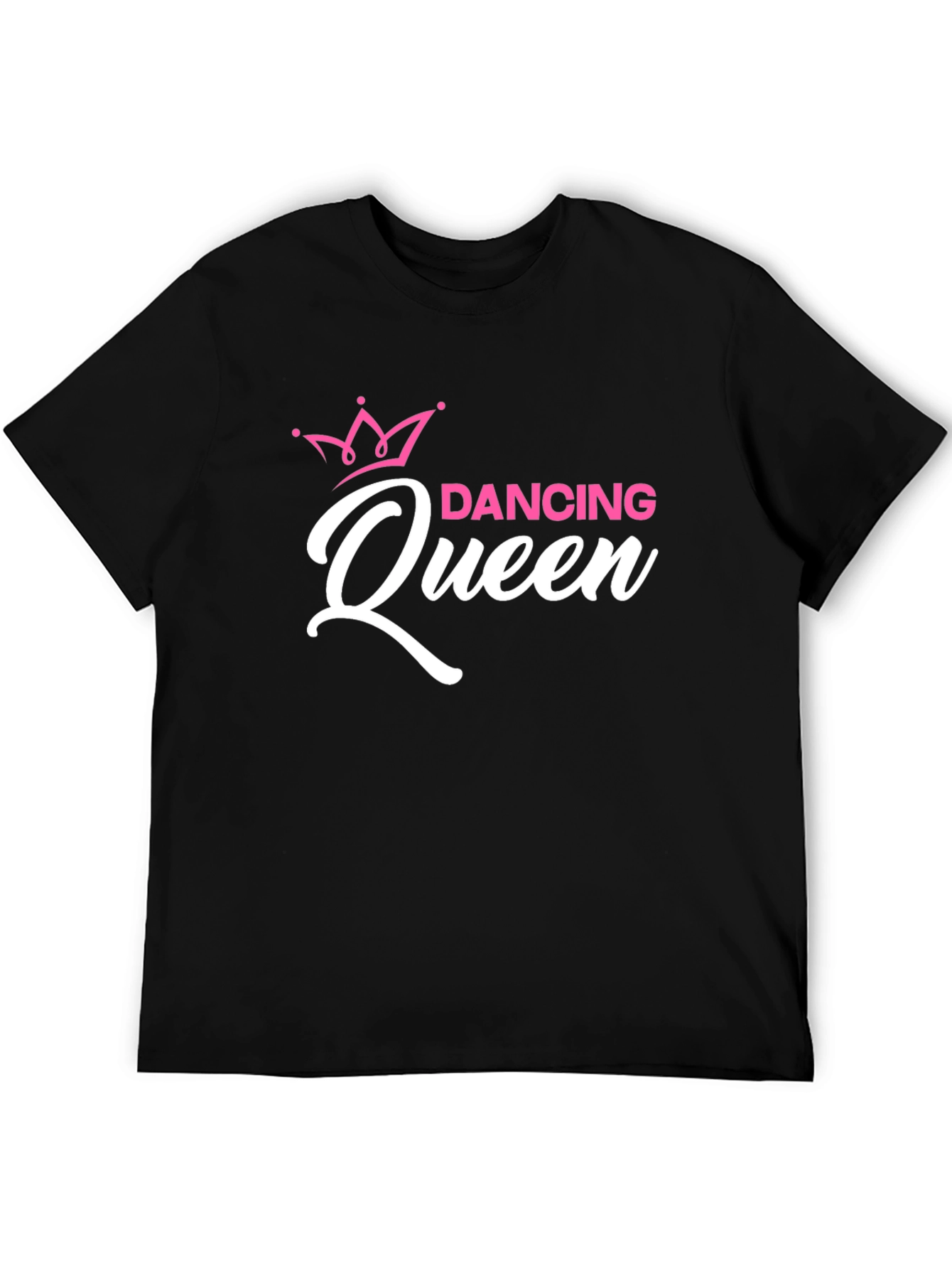 Dancing Queen Graphic Tee - Black Cotton T-Shirt