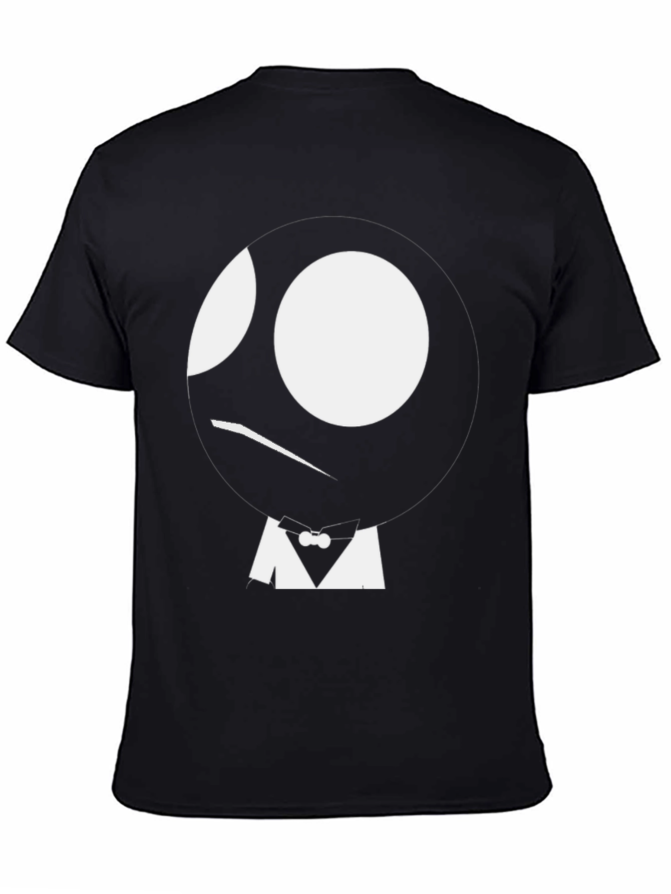 Abstract Face Black T-Shirt