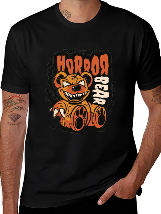 Horror Bear T-Shirt - Scary Teddy Graphic Tee