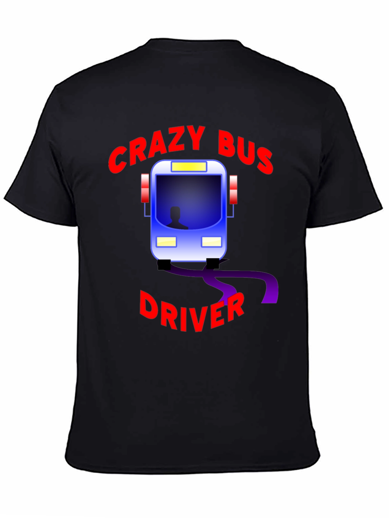 Crazy Bus Driver Graphic T-Shirt