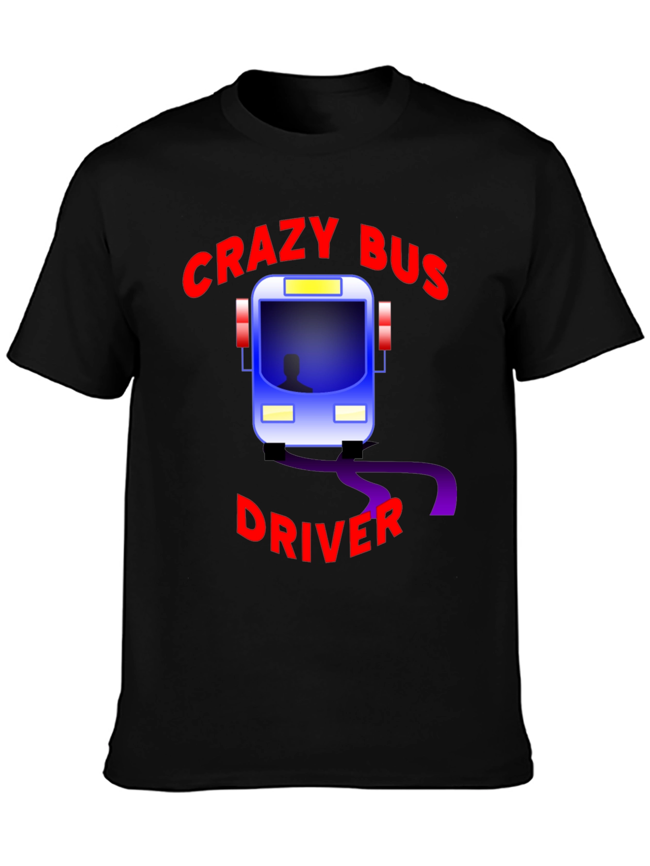 Crazy Bus Driver Graphic T-Shirt