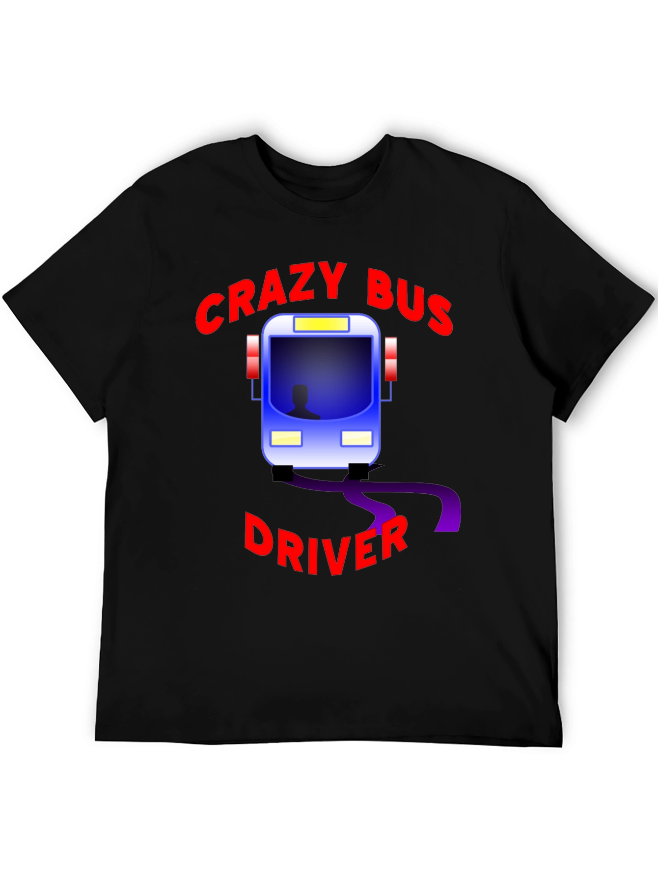 Crazy Bus Driver Graphic T-Shirt
