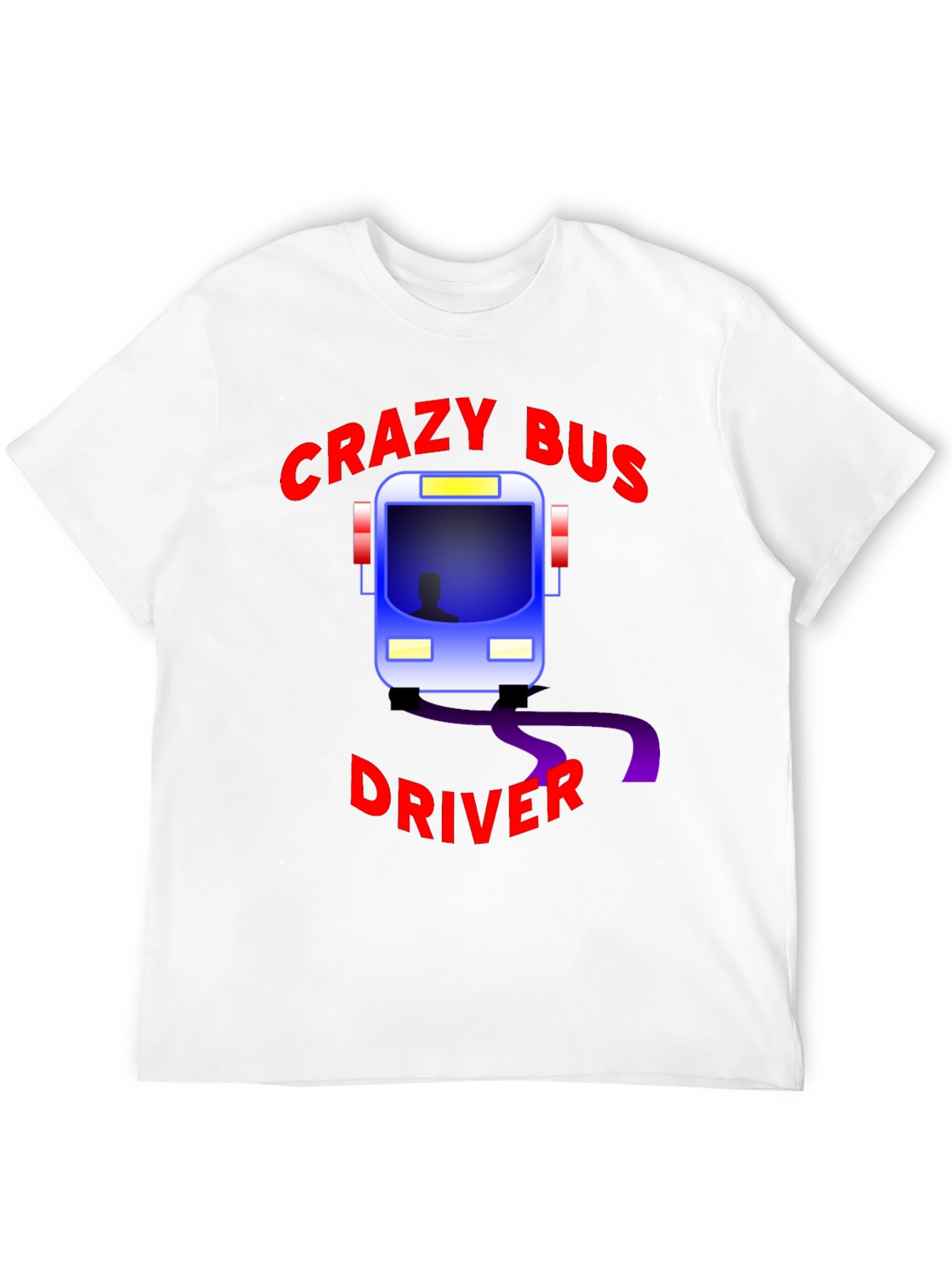 Crazy Bus Driver Graphic T-Shirt