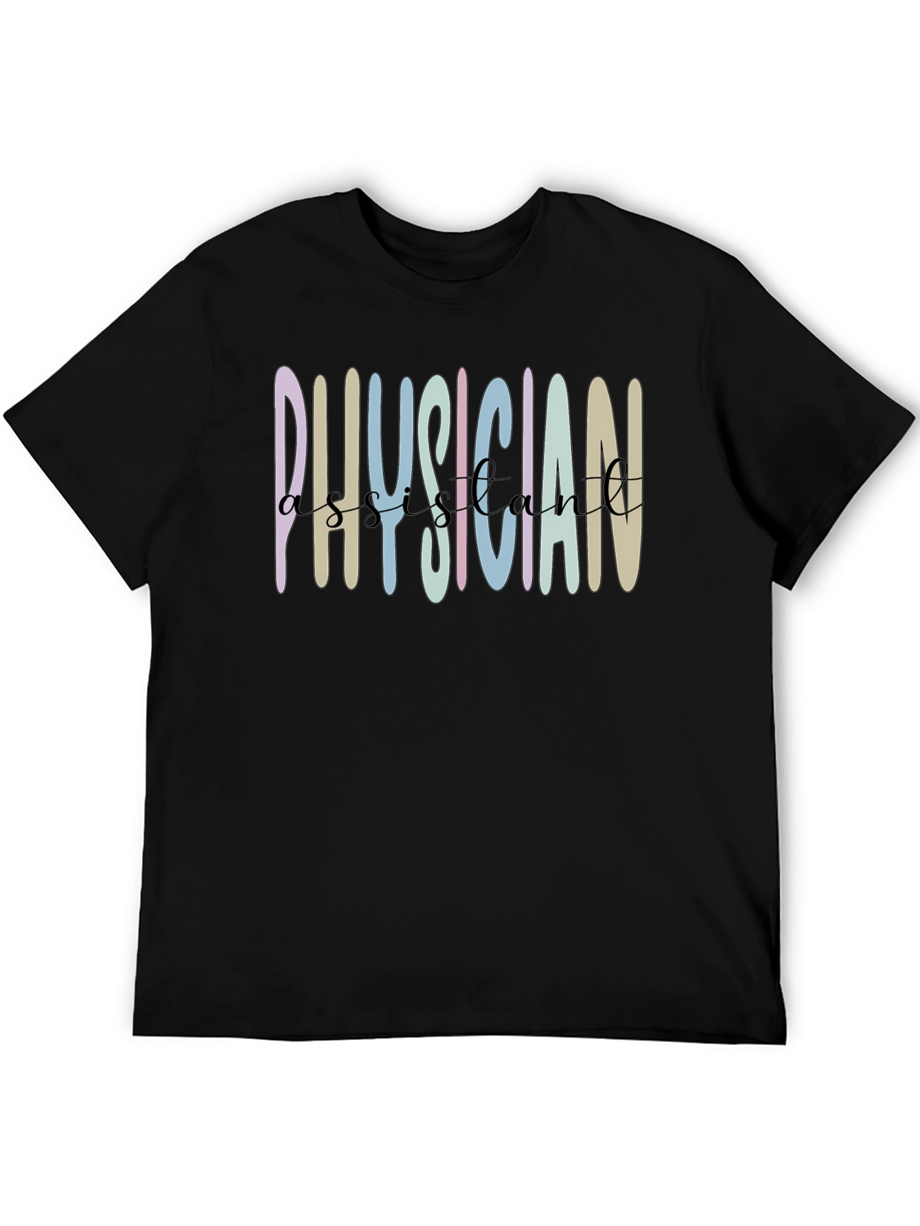 Physician Assistant Graphic Tee - Black Cotton Shirt