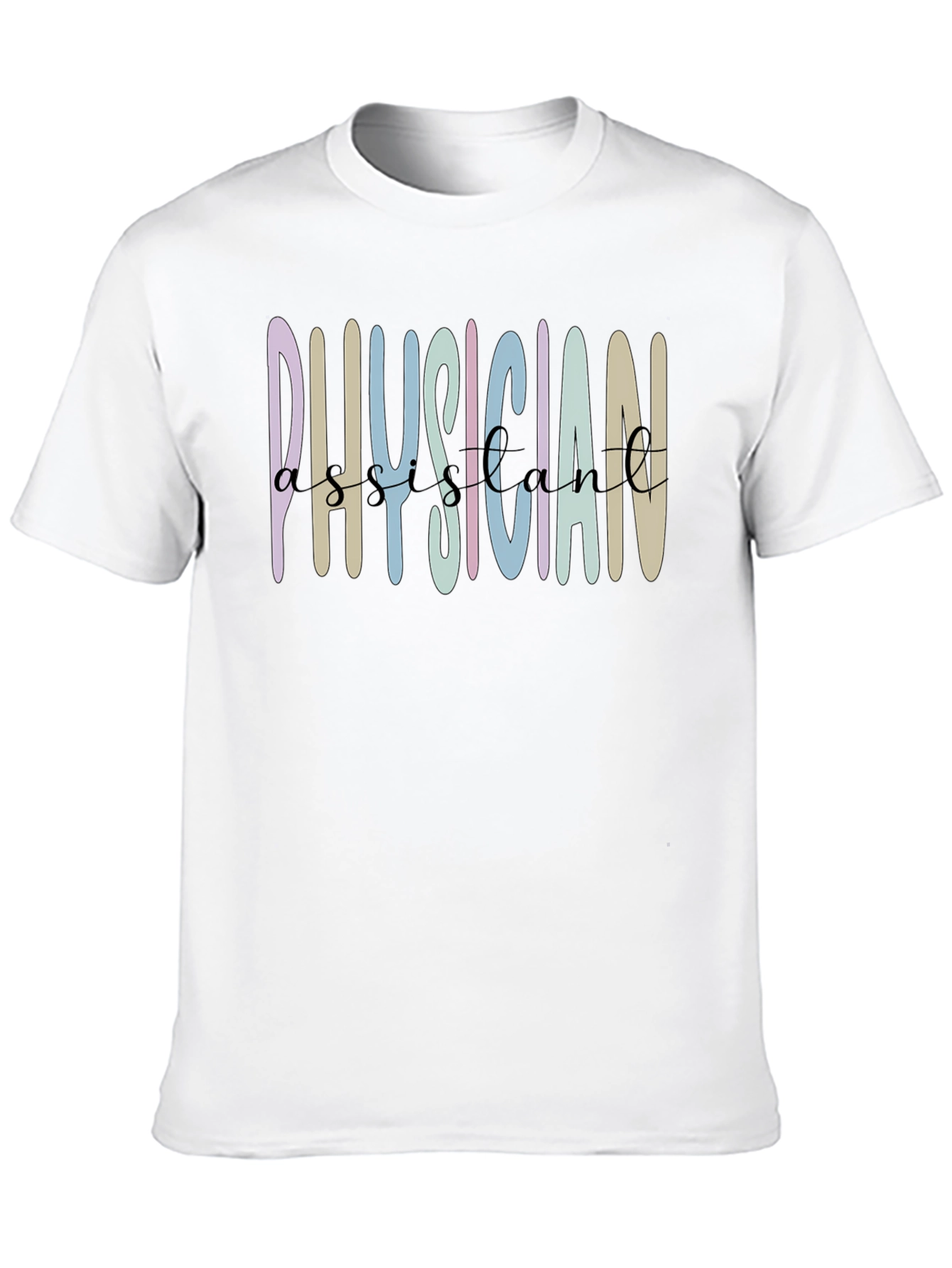Physician Assistant Graphic Tee - Black Cotton Shirt
