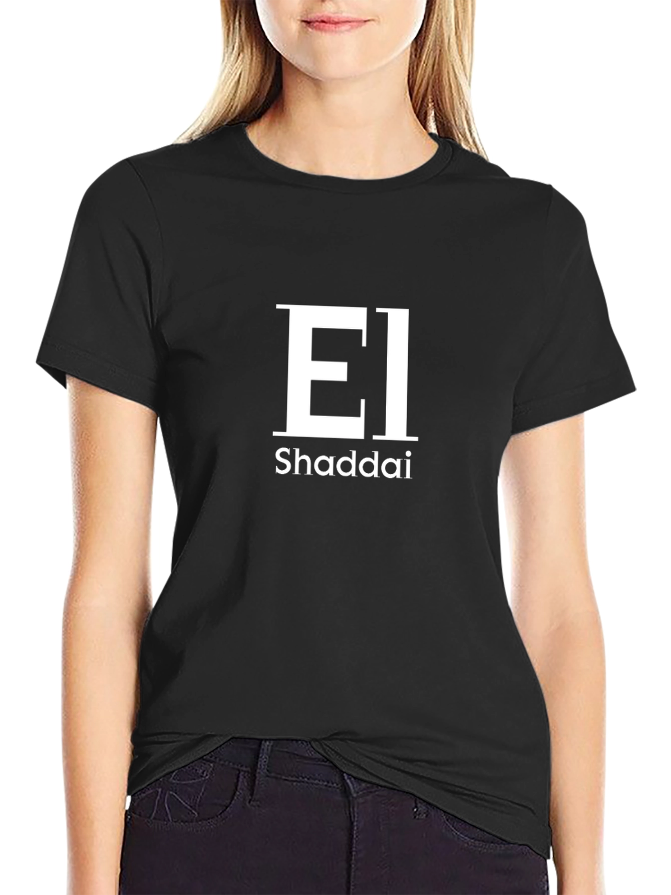 El Shaddai Graphic T-Shirt - Black Cotton Tee