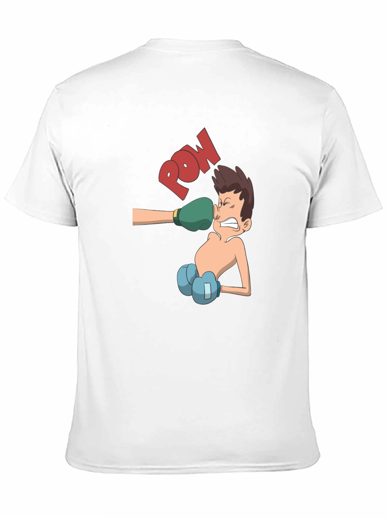 Cartoon Boxer T-Shirt - Punch Design