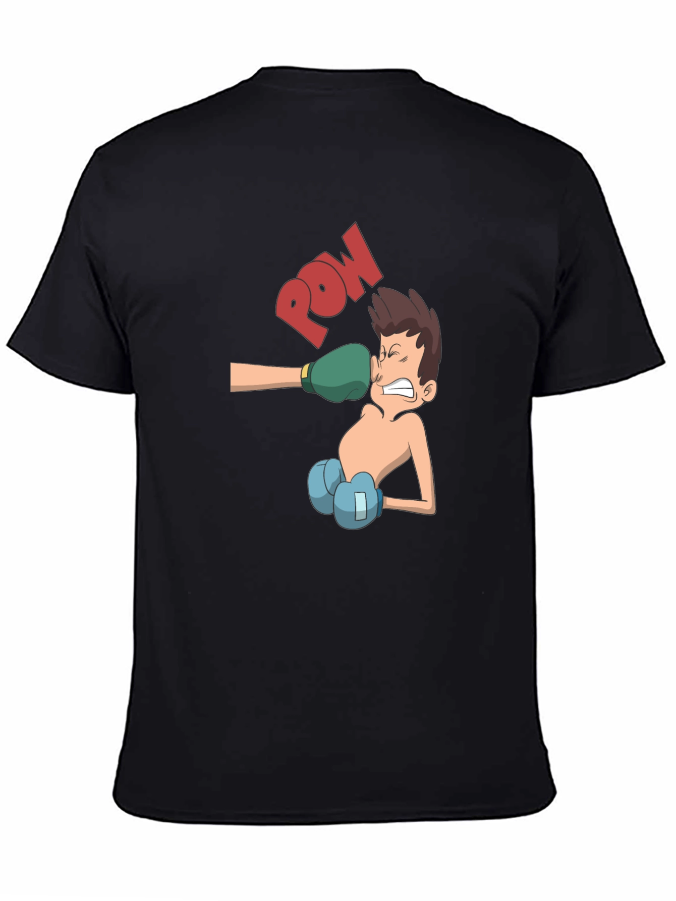 Cartoon Boxer T-Shirt - Punch Design
